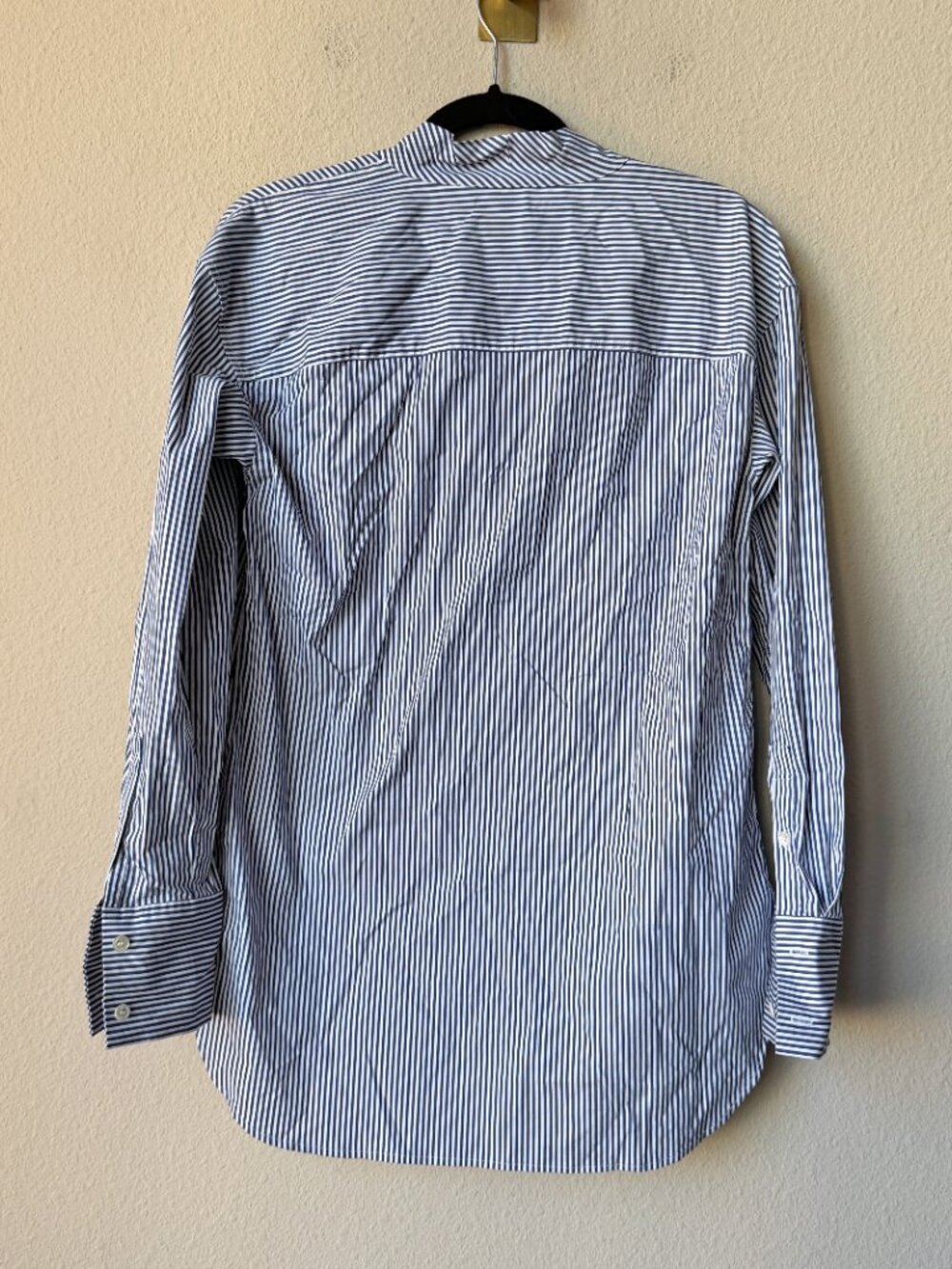 Theory Weekender Tie Neck Top in Franklin Stripe Size P - Picture 3 of 5